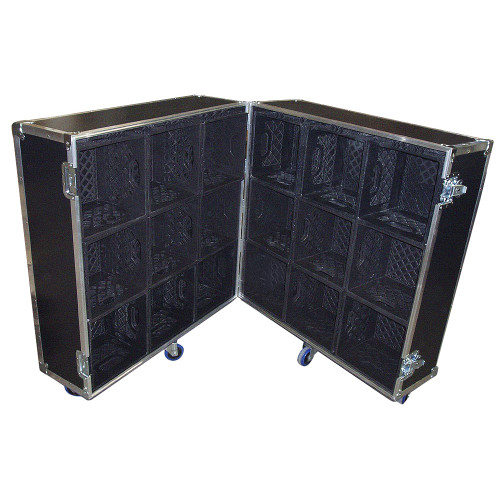 Merchandise Case Holds 18 Cube Milk Crates for Products - Great Display!