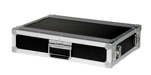 2 Space 2u 12" Deep 1/4" Ply ATA Effects Rack Case (Dolly Wheels Optional)