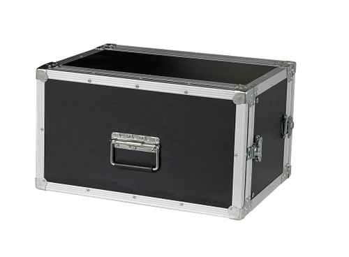 6 Space 6u 12" Deep 1/4" Ply ATA Effects Rack Case (Dolly Wheels Optional)
