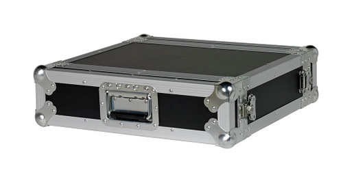 2 Space 2u 12" Deep 3/8" Ply ATA Effects Rack Case (Dolly Wheels Optional)