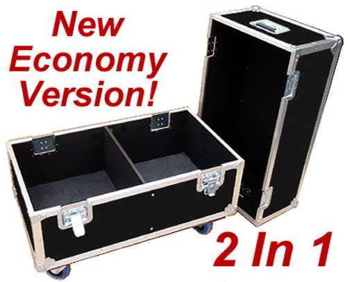 2 In 1 Speaker - 3/8" Ply ATA Cases - Economy Version - Custom Made!