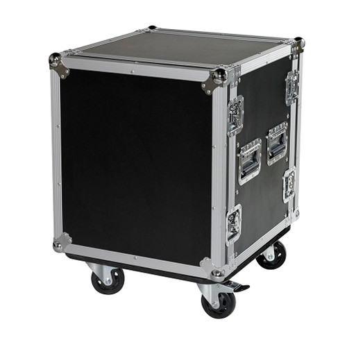 12 Space 12u 18" Deep Heavy Duty 3/8" ATA Rack Case (Wheels Optional)