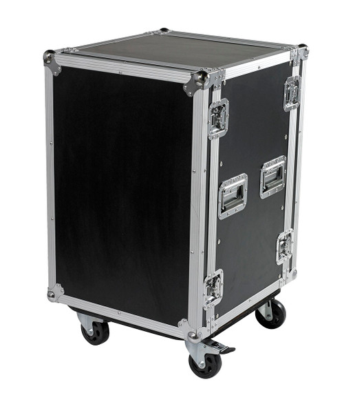 16 Space 16u 24" Deep Heavy Duty 3/8" ATA Rack Case (Wheels Optional)