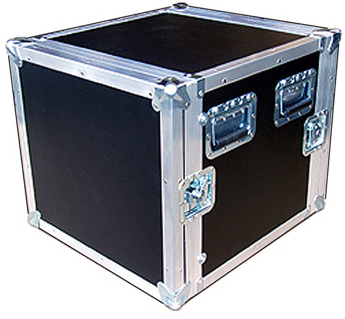10 Space 10u 24" Deep Heavy Duty 3/8" Ply ATA Rack Case (Dolly Wheels Optional)