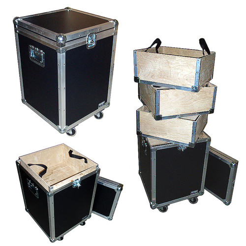 Accessory Case w/3 Lift-Out Trays - 1/4" ATA Lite Duty w/Wheels