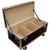 Heavy Duty Cable Trunk
Outside Dimensions 44-3/4" x  22-1/4" x 17" High (not including wheels)
Fits 2 or 4 Wide in a Standard Truck
Bare Wood Interior - 3 Compartments