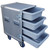 4 Small Tub - Drawer 3/8" Ply Heavy Duty ATA Case w/Wheels