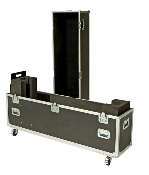 User Adjustable TV Road Case Fits 1 Screen Between 60-85''