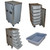 6 Small Tub - Drawer 3/8" Ply Heavy Duty ATA Case w/Wheels