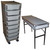 8 Small Tub Drawers 3/8" Ply ATA Case w/Lid Table/Wheels