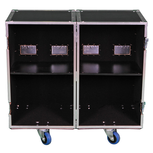 2 Sided Utility Trunk w/Adjust Shelves - ID 18x18x30 Ea Side