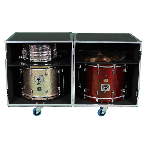 2 Sided Combo ATA Drum Case w/Adjustable Shelves #282828