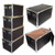 New Design Latchless Flat Lid Trunks  
3/8" Plywood
All Aluminum Bound
Recessed Handles
Bare Wood Interior